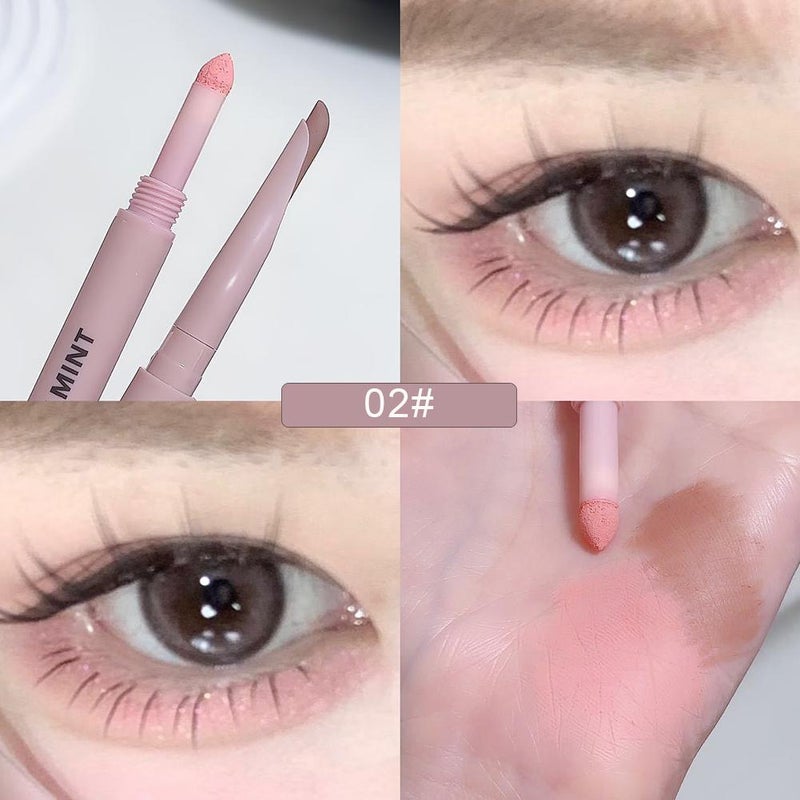 SWEET MINT Crescent Moon Double-Ended Under-Eye Pen: 2-in-1 Waterproof and Sweatproof Under-Eye Pen for Applying Shadows, Highlighting, and Brightening.